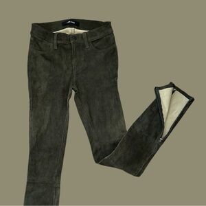 JBrand Genuine Lambsmin Suede Skinny Pants